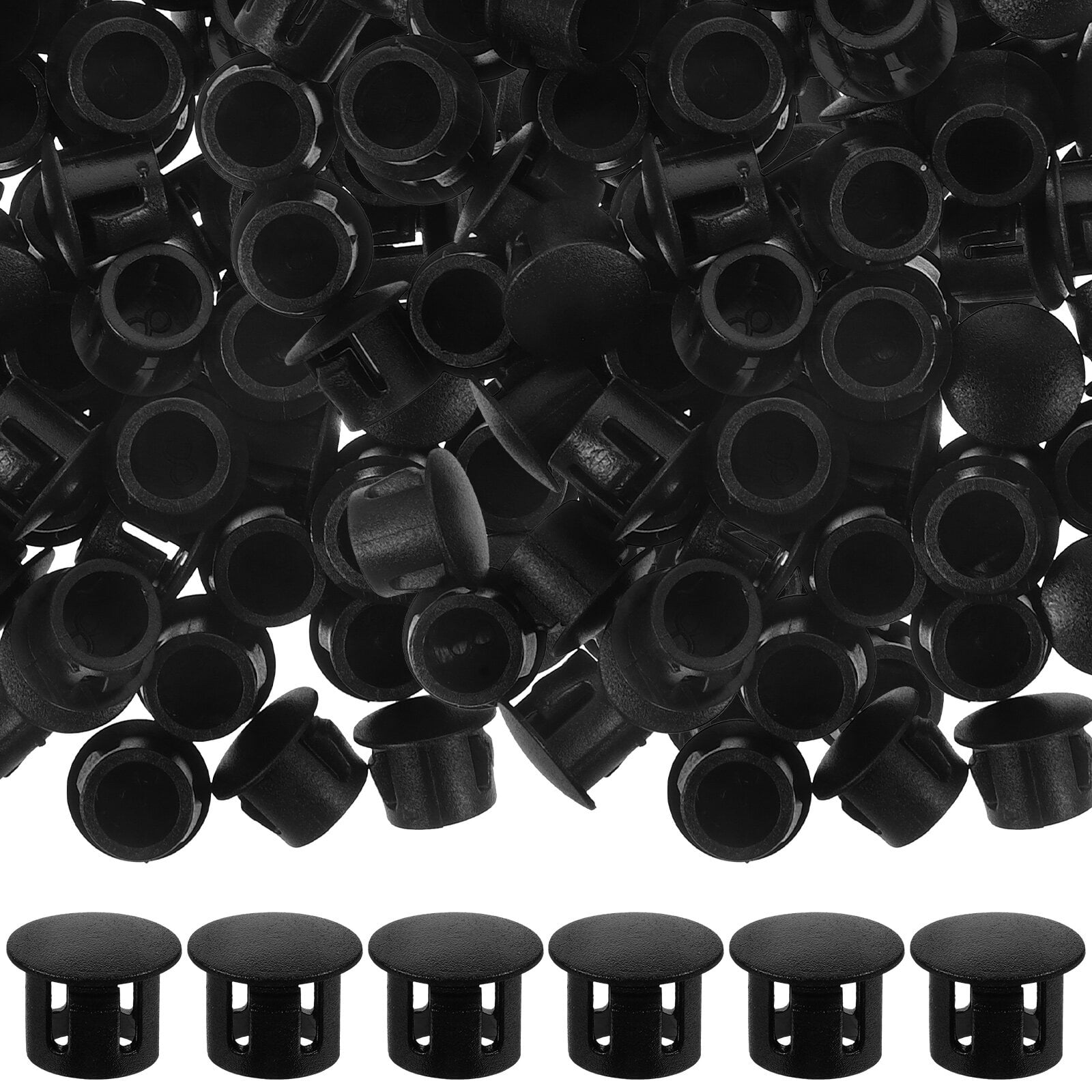 Jibingyi 100pcs Hole Plugs Plastic Furniture Hole Covers Insert