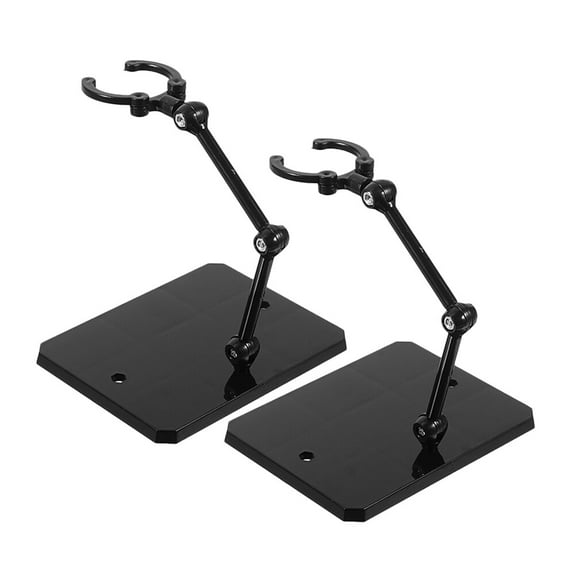 Jibingyi 2pcs Action Figure Stands Adjustable Action Figure Display Holder Doll Figure Holder