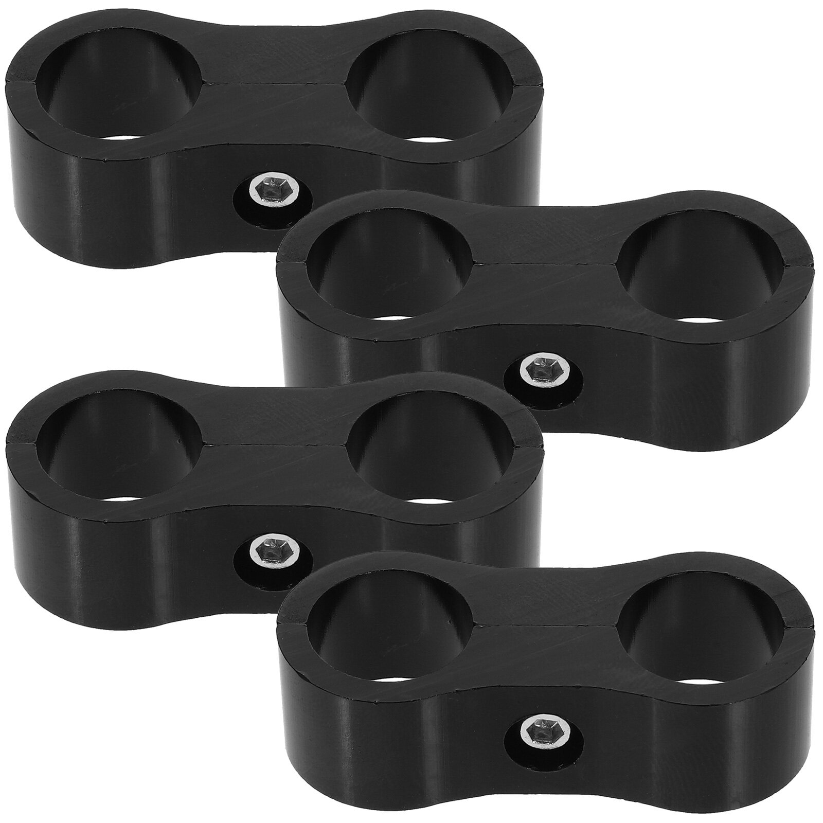 Jibingyi 4pcs Hose Separator Clamp Hose Divider Fixing Clamps Aluminum