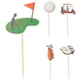 thumbnail image 1 of WEAVILUX Sports Themed Cake Decorations Cake Topper Assorted Colors 5 Pieces for Birthday Party and Celebration, 1 of 8