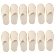 Jibingyi 6 Pairs of Travel Foldable Slippers Hotel Guest Slippers Outdoor Portable Slipper Random Color