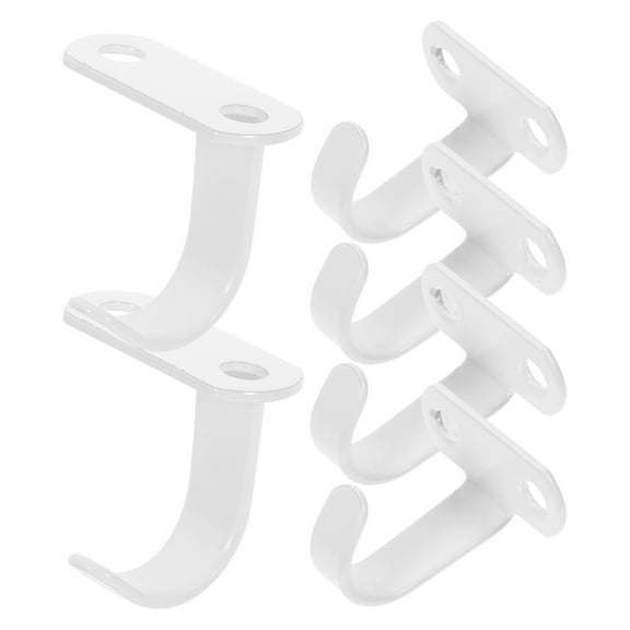 Jibingyi 6pcs Screw Mounted Ceiling Hooks Under-Shelf Towel Robe Clothes Hooks Hanger