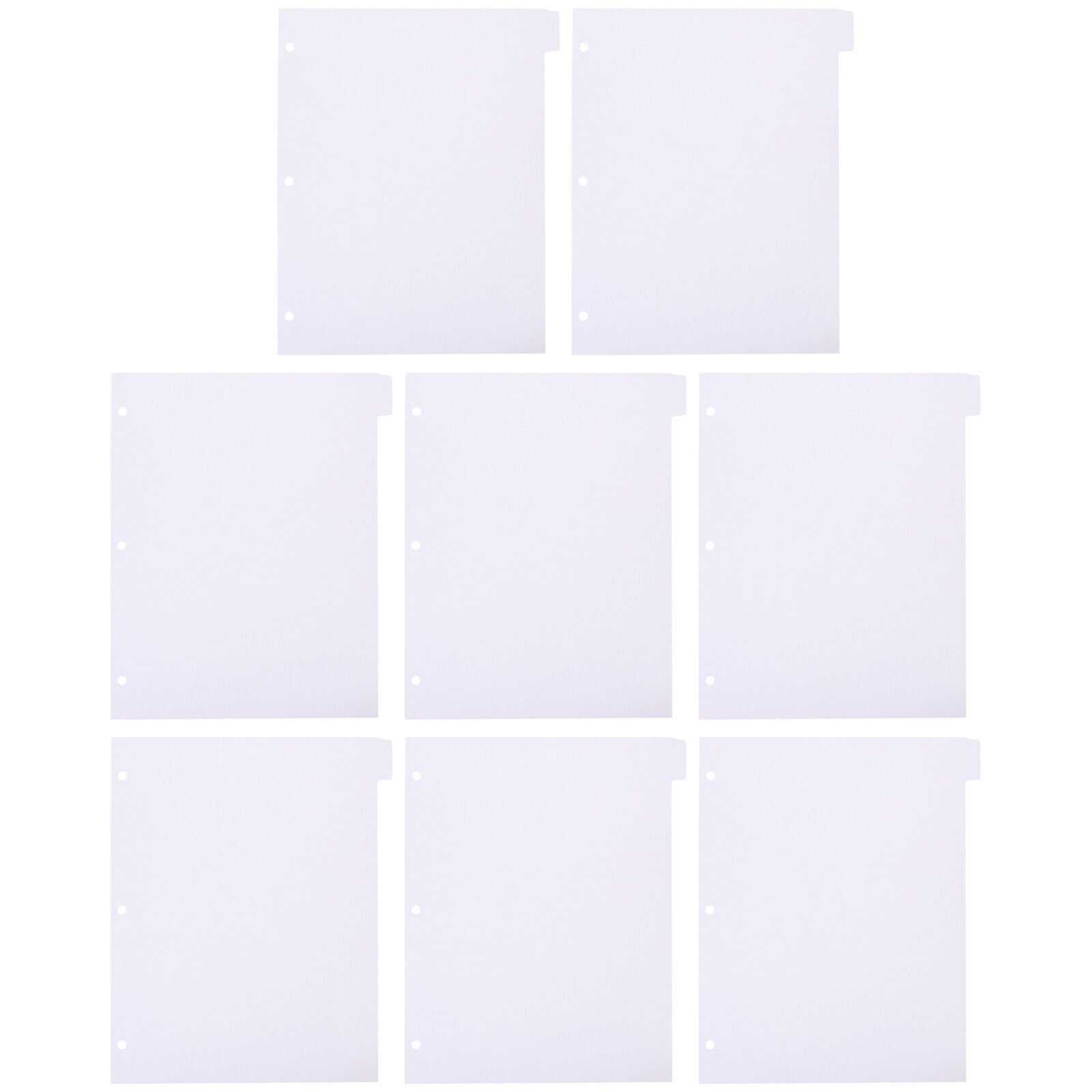 Jibingyi 8pcs Office Binder Book Dividers Detachable Binder Tabs
