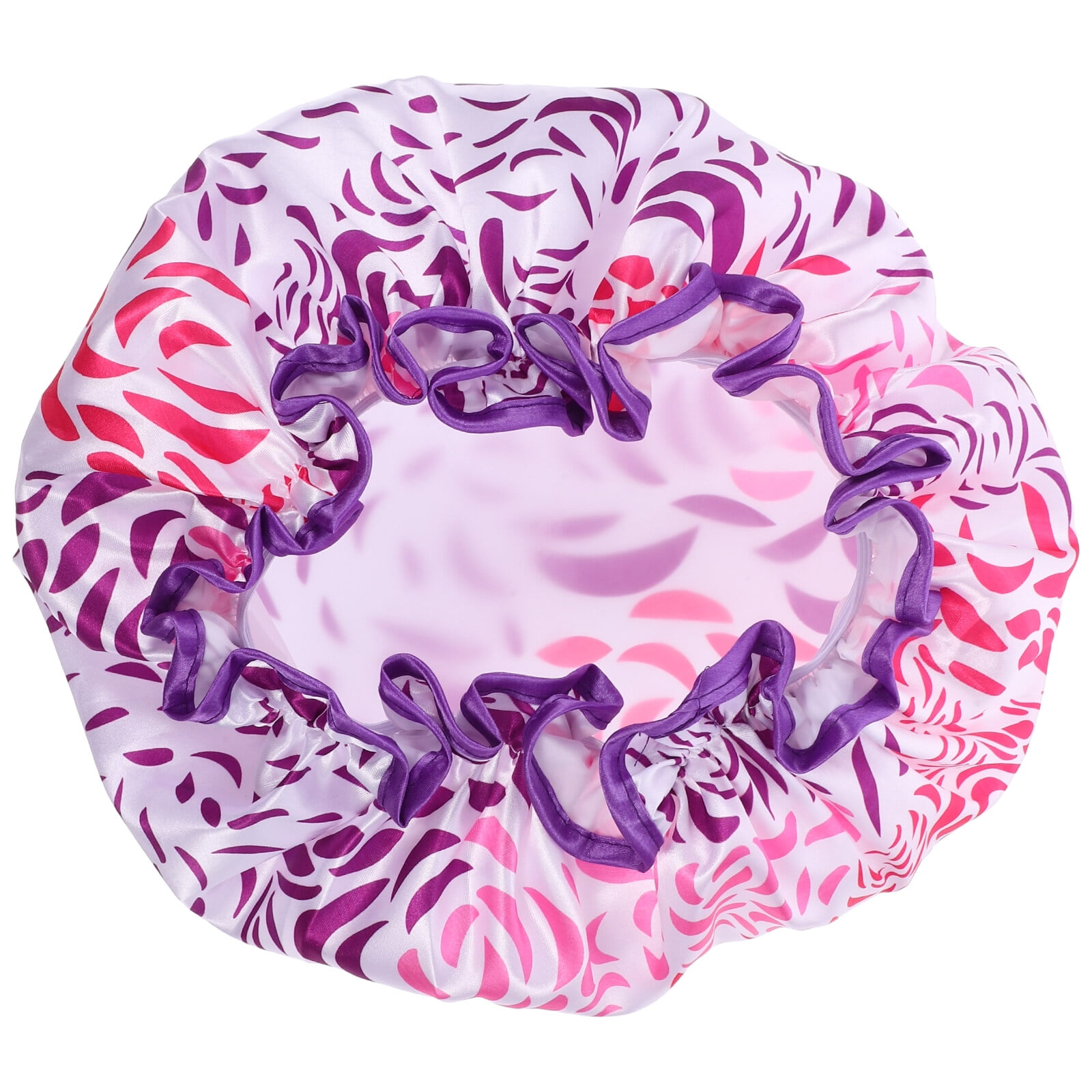 Jibingyi Extra Large Shower Cap Satin Shower Cap Doublelayer Shower