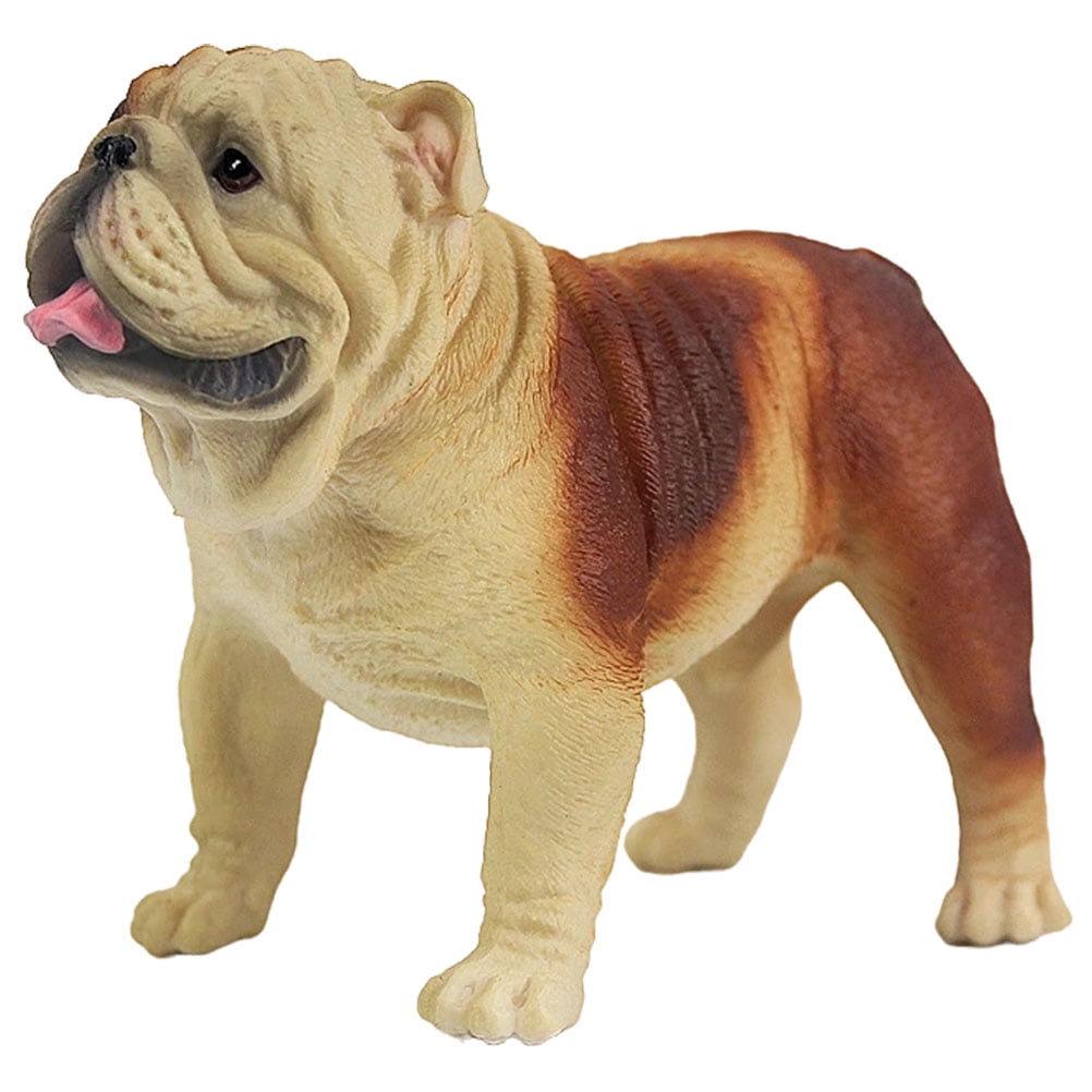 Jibingyi Simulated Dog Model Plastic Dog Ornament Cartoon Dog Figurine Standing Dog Model Dog Decor