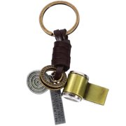 Jibingyi Vintage Whistle Keychain Car Key Ring Backpack Whistle Keychain Purse Keychain Bag Hanging Decoration