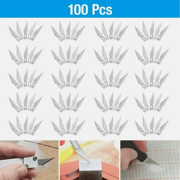 Jicanghai 100PCS Blades #11 Exacto Knife x-Acto Hobby Multi Tool Art Craft Replacement