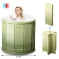 thumbnail image 1 of JieC Folding Bathtub Portable Adult Spa Bath Tub Soaking Tub Hot Ice Bathtub Kids Pool,Green, 1 of 10