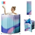 thumbnail image 1 of JieC Folding Bathtub Portable Adult Spa Bath Tub Soaking Tub Hot Ice Bathtub Kids Pool,Purple, 1 of 10