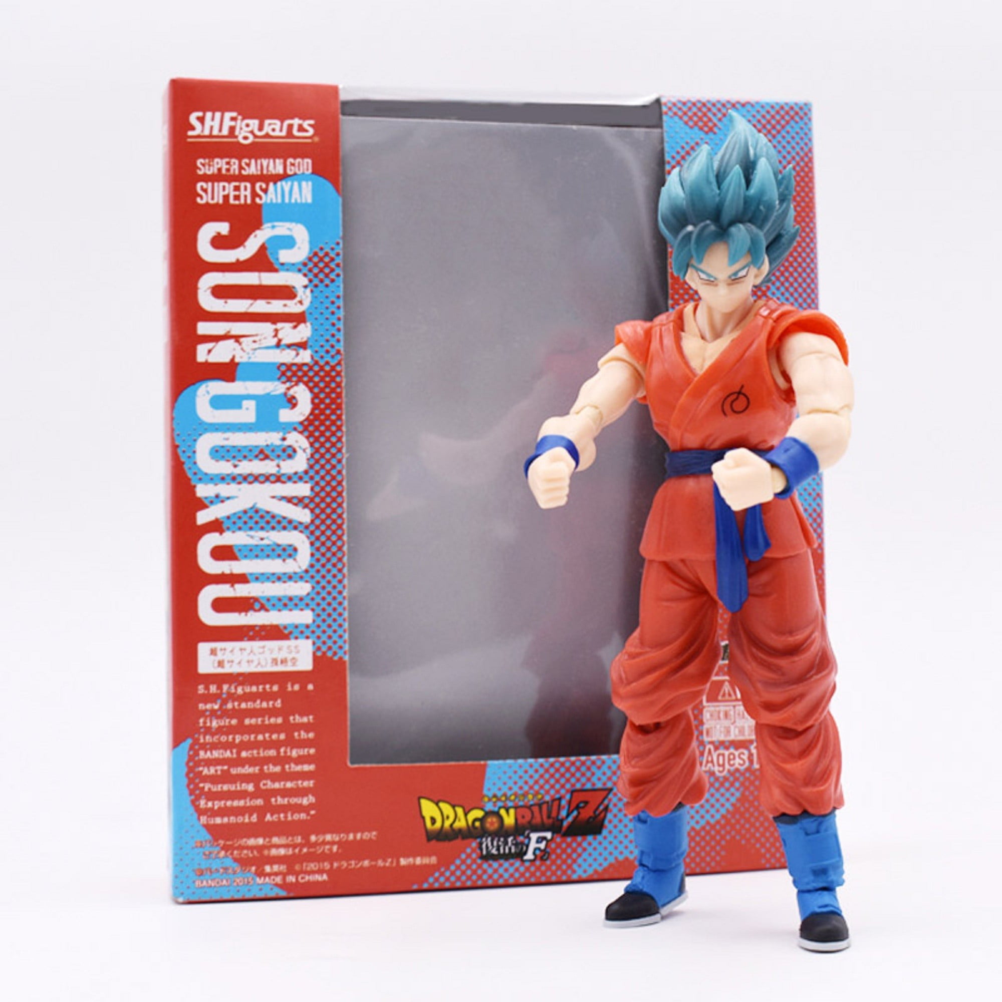 Dragon Ball Z Super Saiyan God SS Son Goku Figure 6”