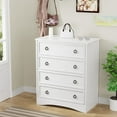thumbnail image 1 of Jiekair White Dresser, 4 Drawers Dresser Chest for Bedroom, Living Room, 1 of 9