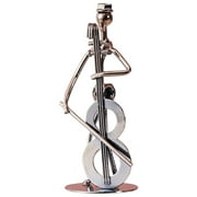 Jieluotekeji Band Gifts Music Man Statue Metal Musician Orchestra Guitar Trombone Saxophone Player Model Desktop Ornament For Home