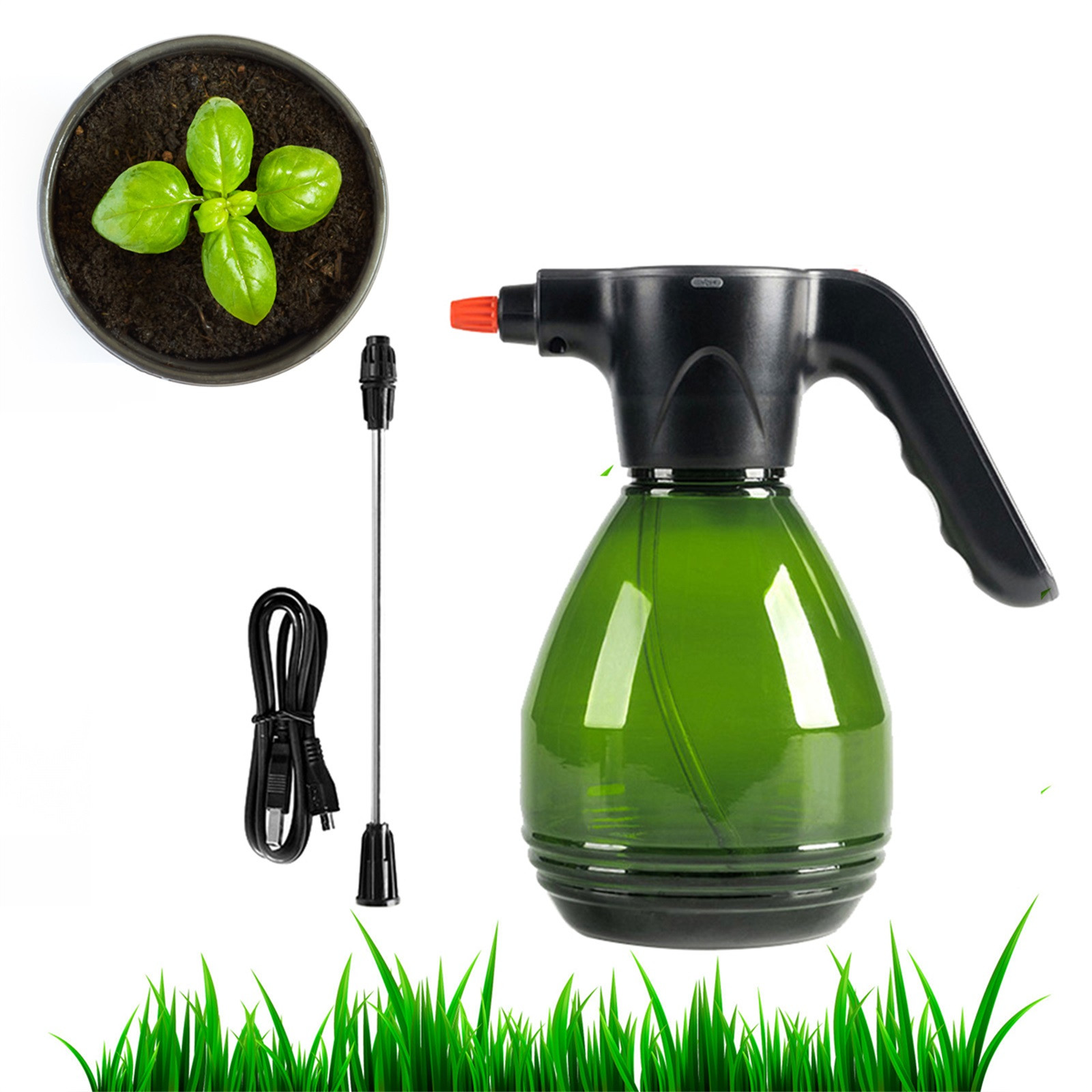 Jieluotekeji Handheld Spray Bottle Watering Can Flower Plant Electric ...