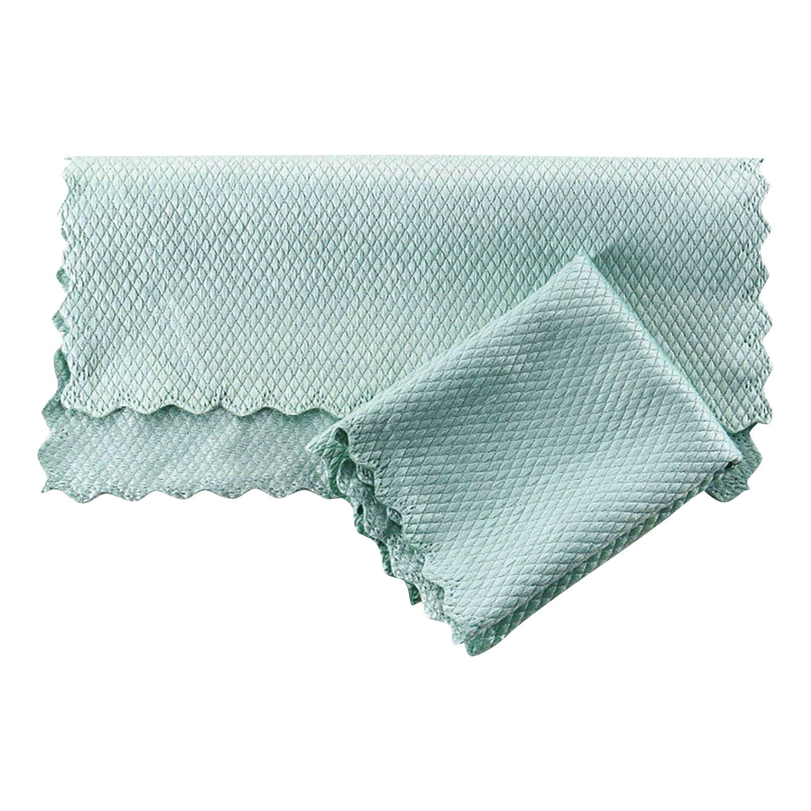 Jieluotekeji MultiFunctional Reusable Lint Cloths Absorbent Fishscale Microfiber Glass