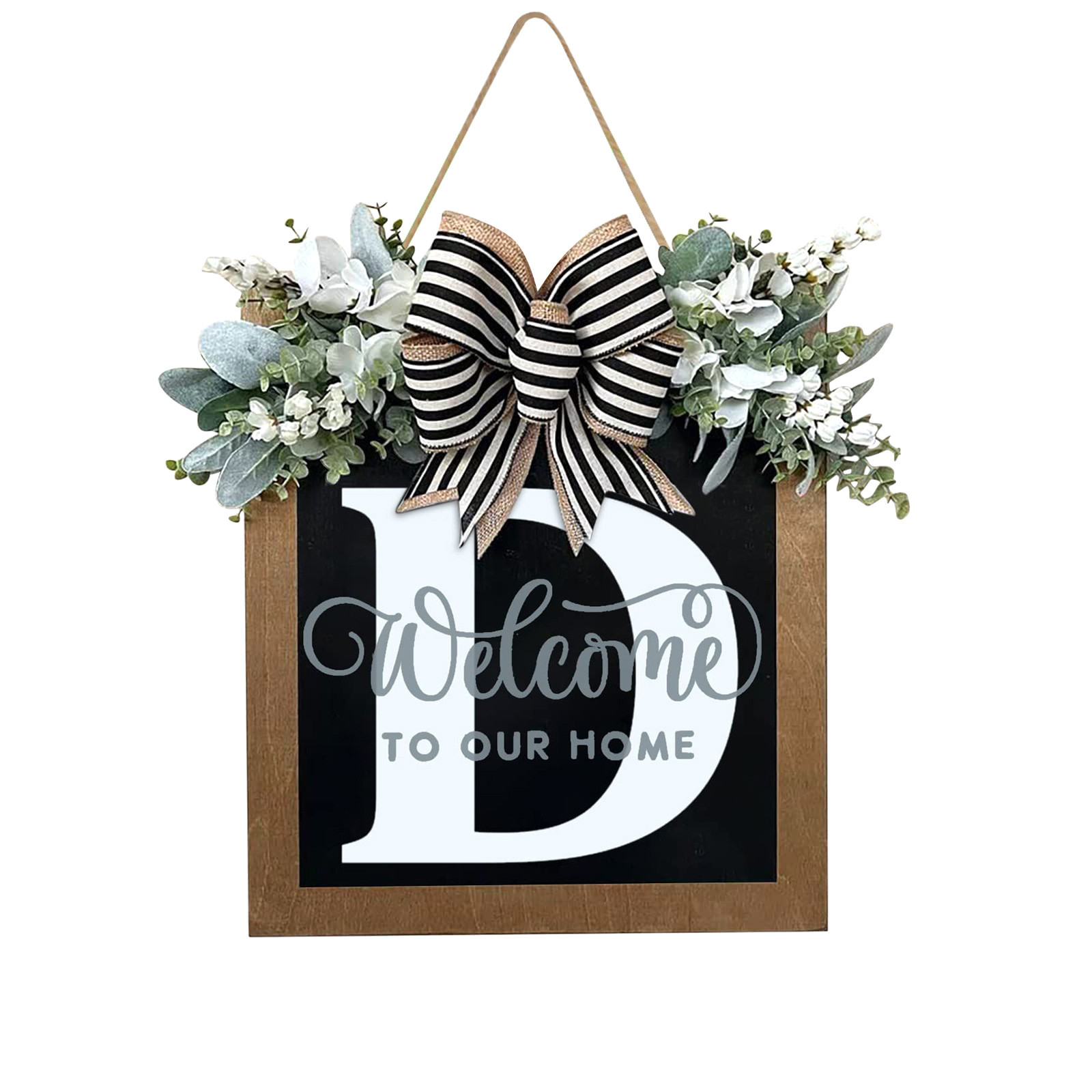 Jieluotekeji_New Surname Year Round Front Door Wreath, Front Door ...