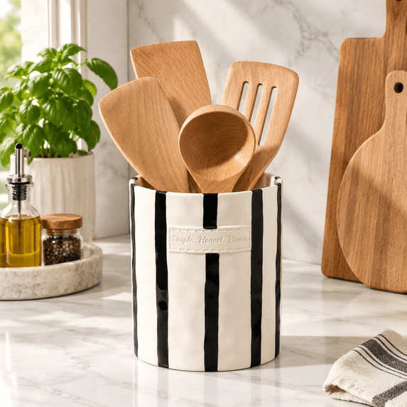 Jiemei Home Kitchen Utensil Holder 7.2