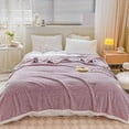 thumbnail image 1 of Jienlioq Bedding Comforter Sets,Soft Bubble Fleece Blanket Warm And Soft Single Layer Double-sided All-season Solid Color Plush Blanket, 1 of 7