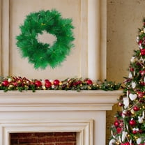 Jienlioq Christmas Clearance Extra Full Christmas Wreath - 24 Inch Artificial Greenery Front Door Decor with Berries & Bows for Winter Holiday