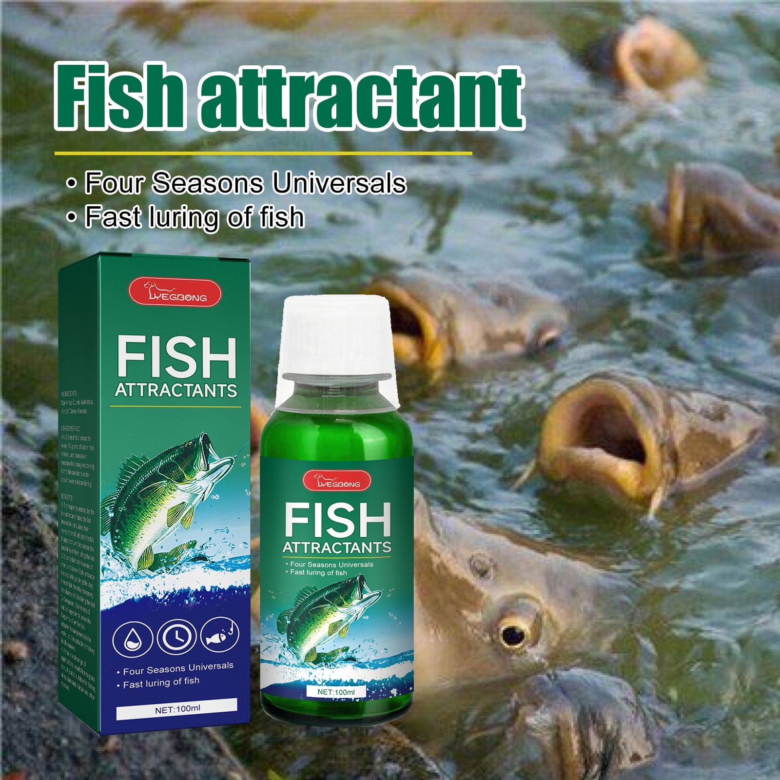 Jienlioq Fish Attractant, Reservoir Sea Fishing Bait, Aroma Lure