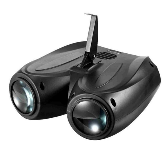 Jienlioq LED Stage Light Double-Head Party Lamp, 128 LED Pattern Stage Light Double Head Airship Lamp Projector DJ Disco Party Lights Cool Effects Stage Lighting