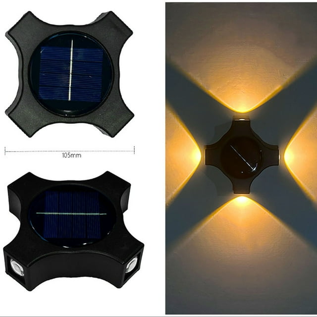 Jienlioq Outdoor Solar Ambient Wall Washer Wall Lights Surround Wall