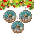 thumbnail image 1 of Jienlioq Sea Shells and Starfish Christmas Tree Ornaments 2025, Acrylic Hanging Ornaments Ocean Pendant Decorations, Beach Christmas Ornaments for Home Decor, 1 of 7