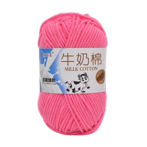 Jierger 1 PC Soft Milk Cotton Yarn Skeins for DIY Doll Sweater Hats Scarf Shawl for DIY Doll Clothing, Sweaters, Hats, Scarves, and Shawls for DIY Adults and KidsCrocheting Sweaters Hats Scarves
