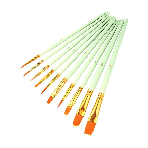 Jierger 10 piece set of miniature brushes for 𝑃𝑟𝑜𝑓𝑒𝑠𝑠𝑖𝑜𝑛𝑎𝑙 watercolor painters for Adults Kids Students on Home School Office,Teen Girl Gifts Birthday Gifts
