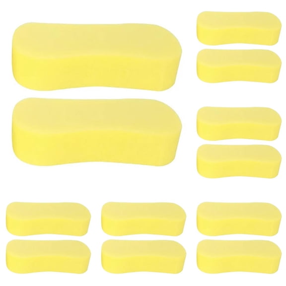 Jierger 10pcs Car Wash Sponge, Car Cleaning Large Sponges, All Purpose Sponges for Cleaning, Easy Grip Thick Foam Scrubber, Giant Bone Sponge for Kitchen, Bathroom, Household Cleaning
