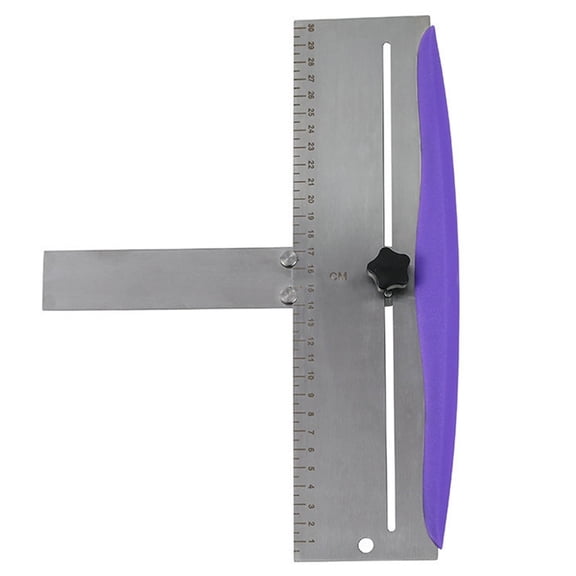 Jierger 12 Inch Stainless Steel Cake Scraper, Leveler and Smoother, Icing Spatula, Perfect Tool for Icing, Frosting, Cream Edge. Adjustable Kitchen Spatula for Cheese & Cream Cake