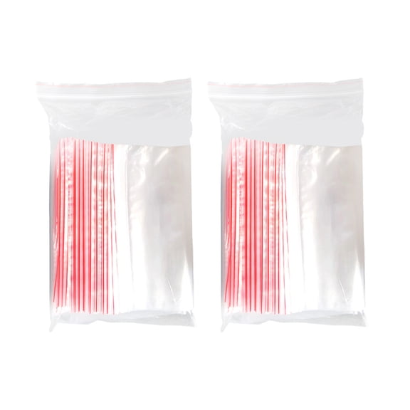 Jierger 200PC Mini Plastic Self Sealing Bags for Storage 2 Inch Clear Poly Baggies with Resealable Top Zip for Travel/Storage/Packaging/Shipping