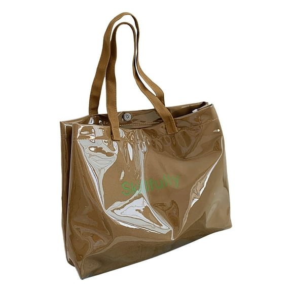 Jierger 2022 Women's Large Capacity Fashion One Shoulder Simple Transparent Hand Bag for Women Shoulder Purses and Handbags for Men Women Outdoor Travel Work