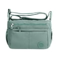 thumbnail image 1 of Jierger 2024 Nylon Cloth Bag One Shoulder Bag Lightweight tote Bag Large Capacity Bag Multi Pockets Large Capacity 𝑾𝒂𝒕𝒆𝒓𝒑𝒓𝒐𝒐𝒇 Casual Messenger Bag, 1 of 8
