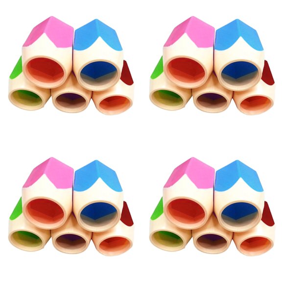 Jierger 20pcs Pencil Shaped Pen Holders,Pencil Storage Organizer,Cute Desktop Pen Cup,Makeup Brush Container,Pencil Pot,Cartoon Stationery Rack Creative Stationery Storage for Office Home Decoration