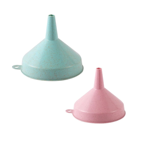 Jierger 2PCS Funnel Color Funnel Food Grade PP Plastic Funnels Great for Kitchen Filling Bottles Liquid Water Transfer for Water, Engine Oil, Gas, Coolant