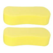 Jierger 2pcs Car Wash Sponge, Car Cleaning Large Sponges, All Purpose Sponges for Cleaning, Easy Grip Thick Foam Scrubber, Giant Bone Sponge for Kitchen, Bathroom, Household Cleaning