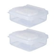 thumbnail image 1 of Jierger 2pcs Storage Box Refrigerator Special Scallion Garlic Fruit Crisper Box Household Clamshell Butter Block Packaging Box for Travel,School,Work,Kids Adults, 1 of 5