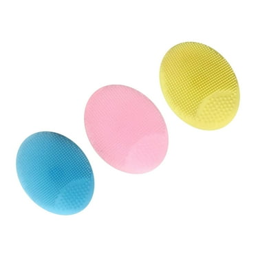 Jierger 3 Pack Silicone Face Scrubbers Exfoliator Brush Facial Cleansing Brush Pad Scrub Scrubby Pore Removing Best Friend Women for Women, Face Cleansing Brush Blackhead Acne Pore Pad for Deep Clean