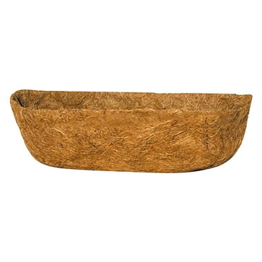 Jierger 30 inch Hanging Basket Fiber Planter Inserts Replacement Liner for Flower Pot for Wall Hanging Basket, Window Box, Flower Pot, Fence, 𝒓𝒂𝒊𝒍𝒊𝒏𝒈