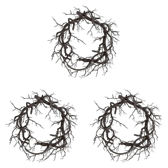 Jierger 3PCS Halloween Dead Branch Garland Decoration Glowing Black Branch Garland Dead Branch for Wedding Arch Decorations Party Hotel Room Table Home Garden Office Wall Decoration