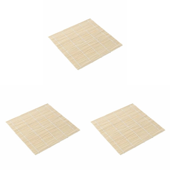 Jierger 3PCS Sushi Rice Rolling Roller Bamboo DIY Maker Sushi Mat Cooking Tool Sushi Making for Beginners/Professional Sushi Makers
