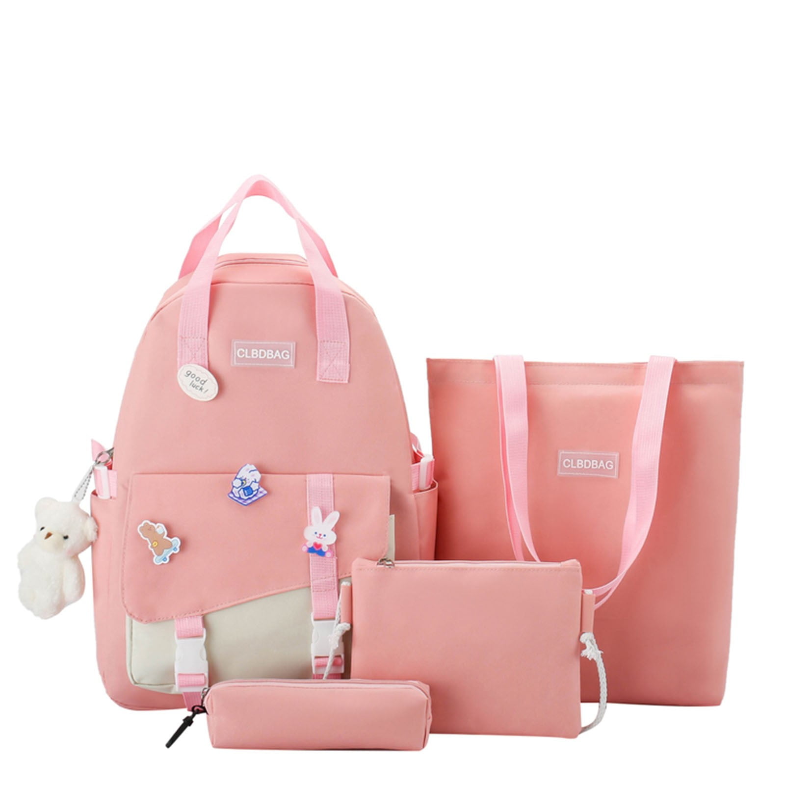 Jierger 4pcs Female Students Fashion Outdoor Leisure School
