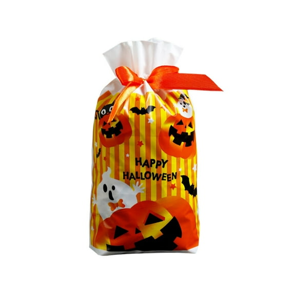 Jierger 50Pcs Halloween Cookie Bag Pumpkin Snowflake Crisp Bag Baked Self Adhesive Self Sealing Bag Snacks Gift Bags for Halloween Party Favors
