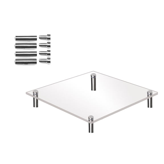 Jierger Acrylic Monitor Stand Riser, Clear Computer Monitor Riser, Desktop Organizer Stand for Office Accessories, Printer, Notebook, and All Flat Screen Display, Ergonomic Monitor Riser Stand