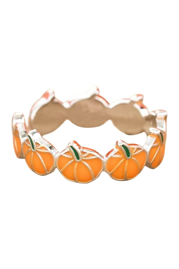 Adjustable Ring for Women, Simple pumpkin Temperament Silver Ring, Adjustable Ring for Women, Female Fashion Personality Ring Ring Hand Jewelry Simple Ladies