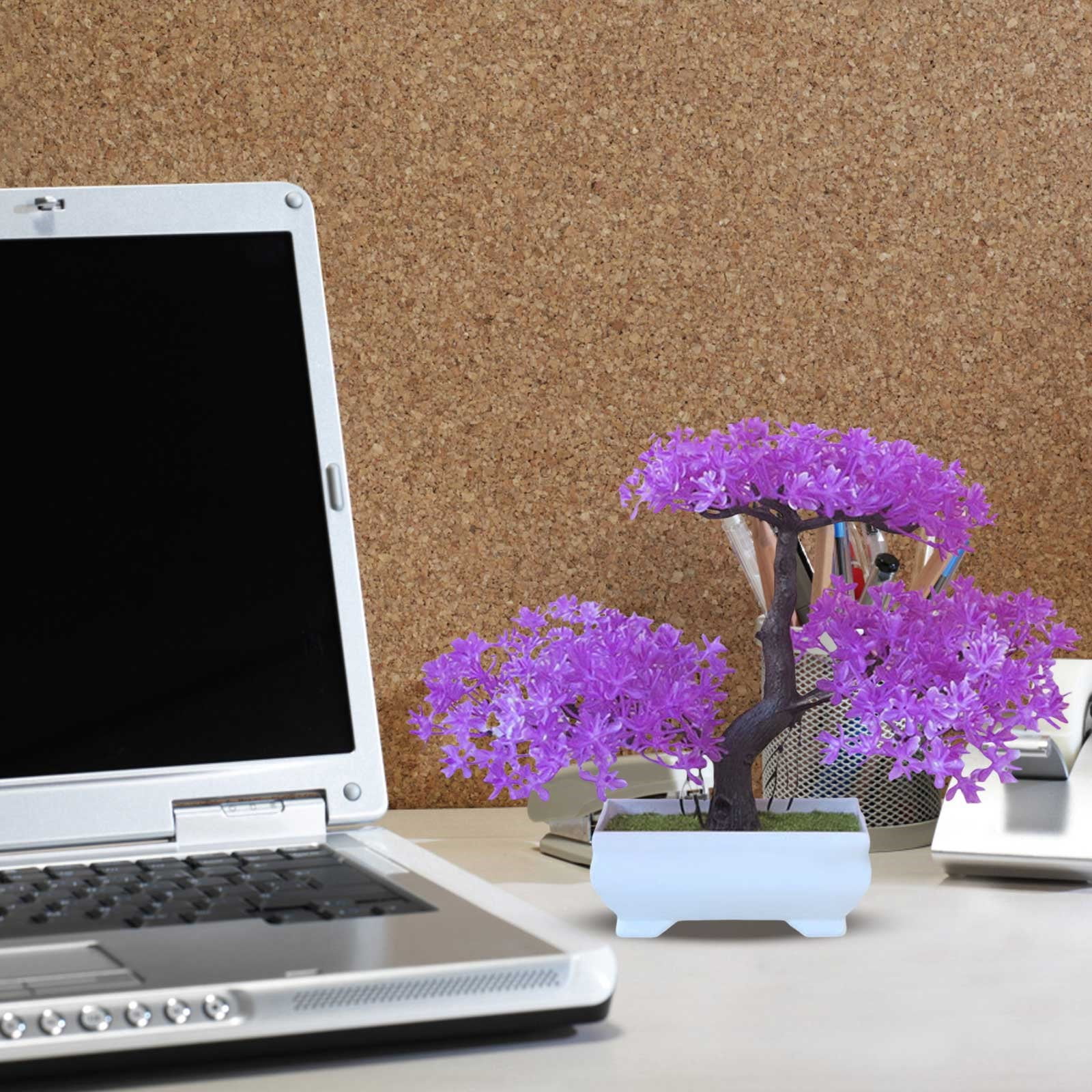 Jierger Artificial Tree Bonsai Realistic Plastic Tree for office Desk ...