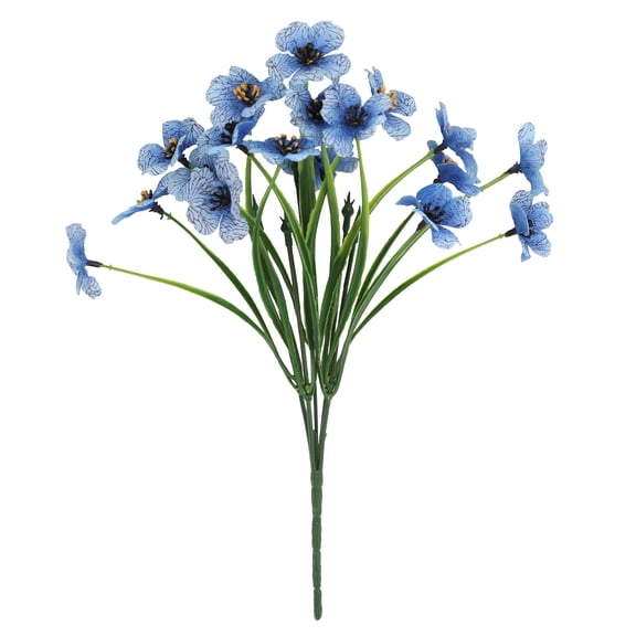 Jierger Artificial Violet Flowers Silk Fake AfricanViolet, Man Made Bundles for VaseHouseplant, Indoor Plastic Decor, Bride Dry Branch and Wedding floral Displays