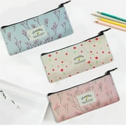 Jierger Back To School Supplies Pastorals Flowers Floral Pencil Pencil Case Cosmetic Bag Set of 3 Kids Gift for Teen Boys Girls School Students