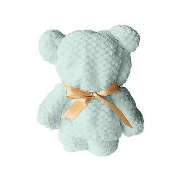 Jierger Bear Shaped Towel Warp Knitted Coral Velvet Pineapple Lattice Soft Absorbent Holiday Souvenir Gift Wedding for Bathroom, Gym, Shower, Hotel, and Spa