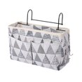 thumbnail image 1 of Jierger Bedside Caddy Hanging Bed Organizer Storage Bag Pocket for Bunk and Hospital Beds, College Dorm Rooms Baby Bed Rails, Camp 4 Pockets, 1 of 4
